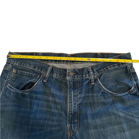 Levis 527 Low Bootcut Jeans Mens 38x30 Medium-Dark Wash Denim Boot Cut - Picture 7 of 7